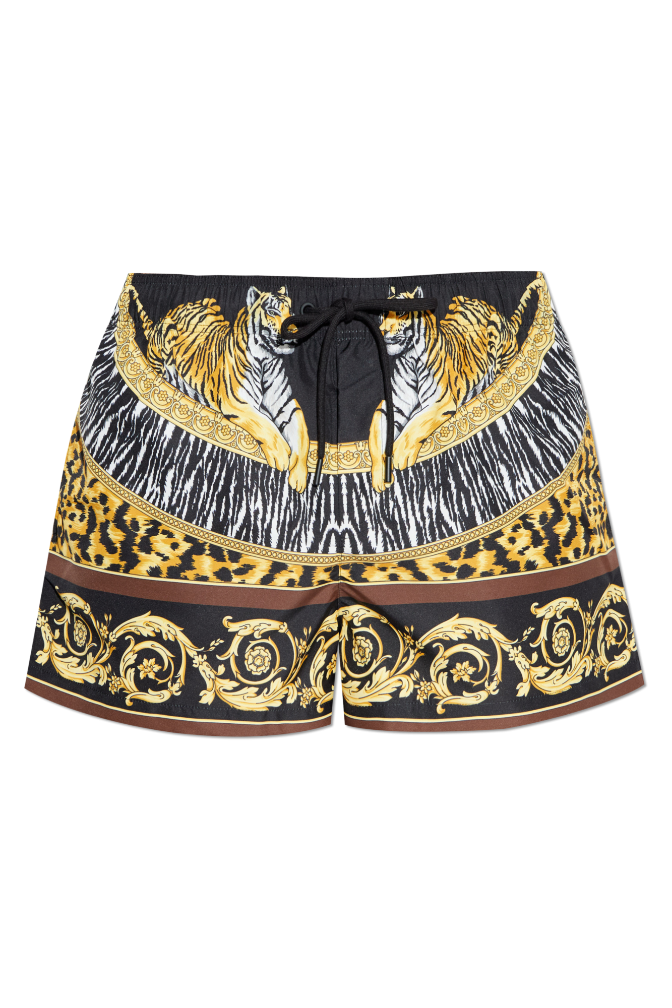 【関税＆送料込み】Versace Multicolor Shorts With Elastic W Versace Multicolor Rose Printed Silk Shorts M Versace | TLC